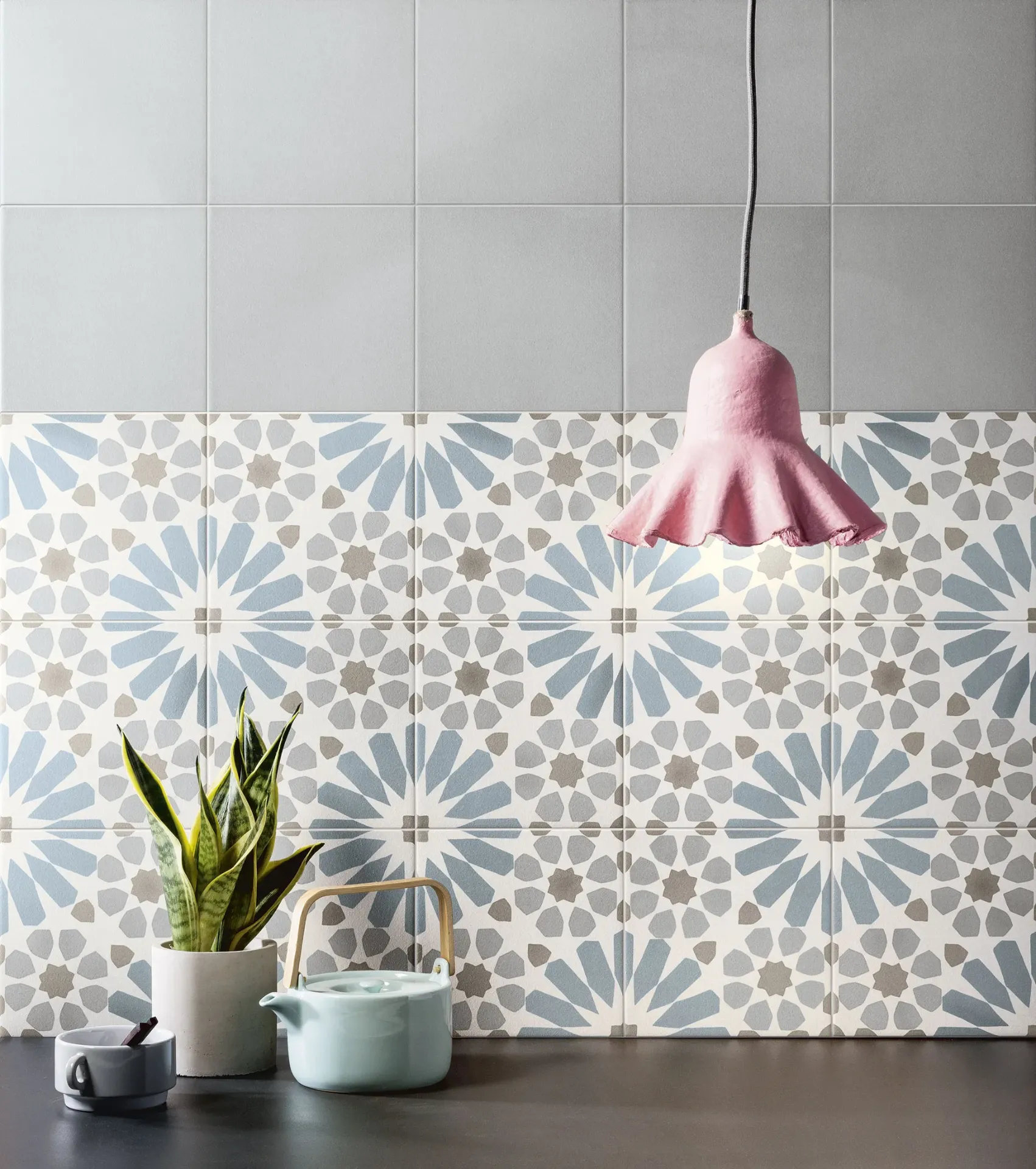 BLEU CLAIRE ETHNIQUE B 20X20